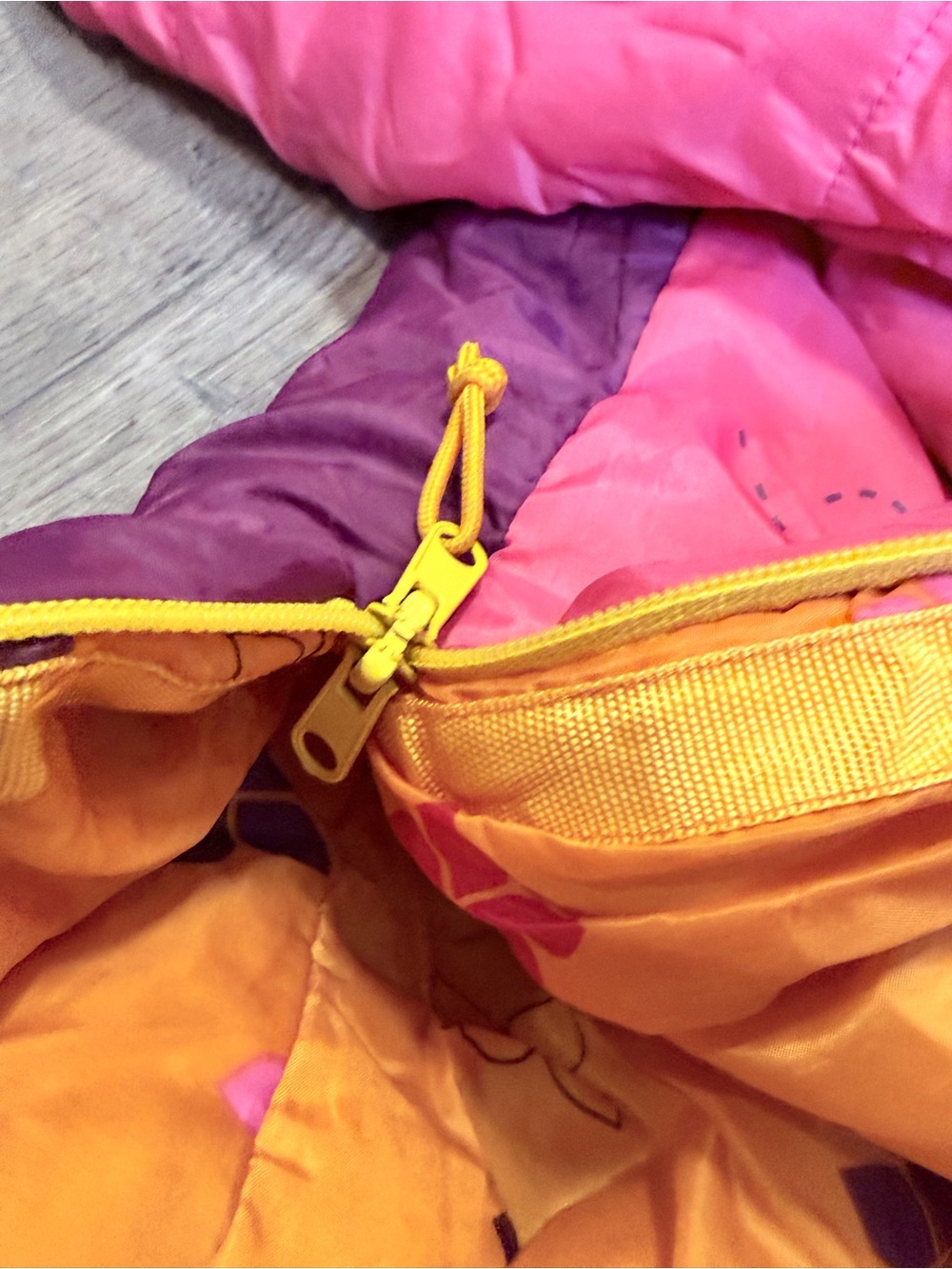 Kelty Woobie +30°F Short Kids Sleeping Bag Purple Pink, 2 zippers + stuff sack - Picture 11 of 15